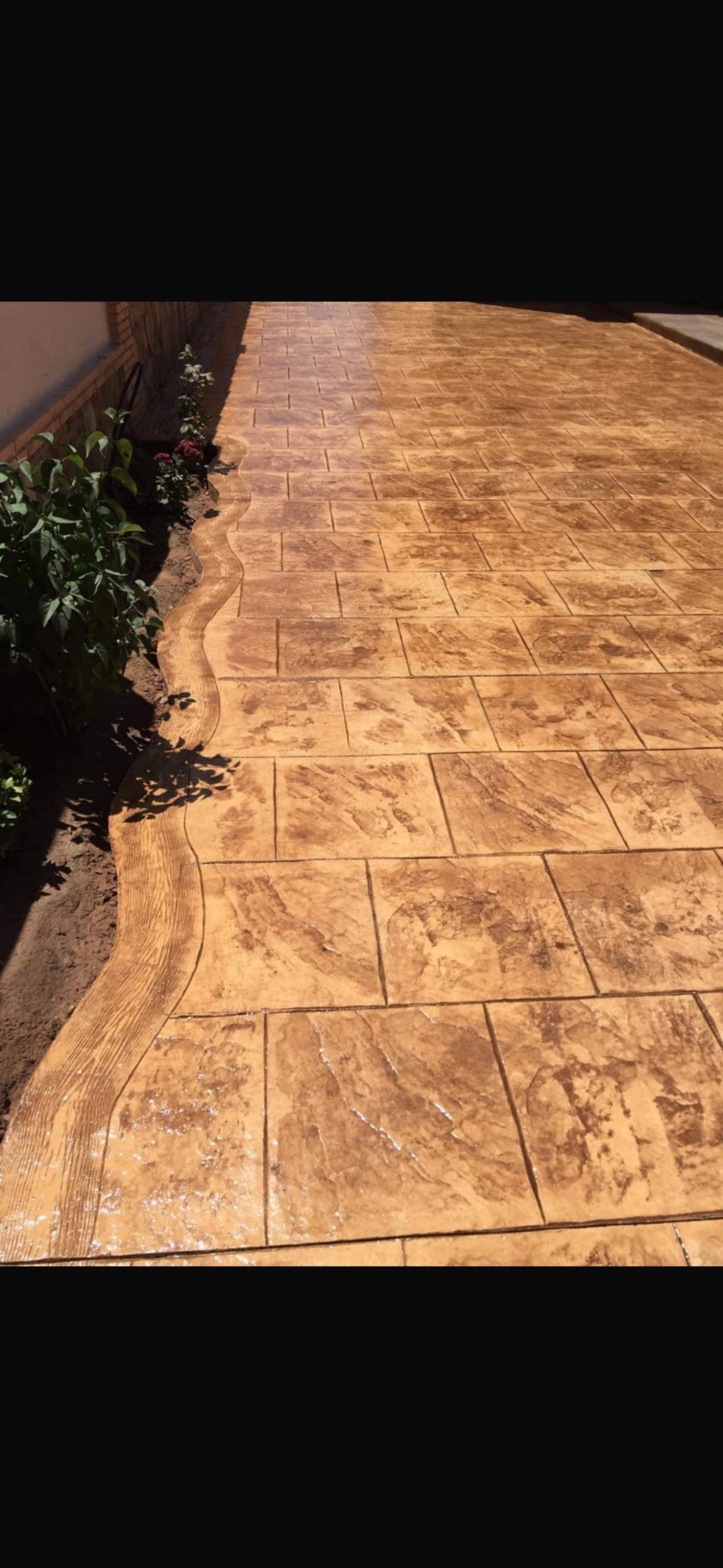 Trabajo de hormigón impreso por Decorpav